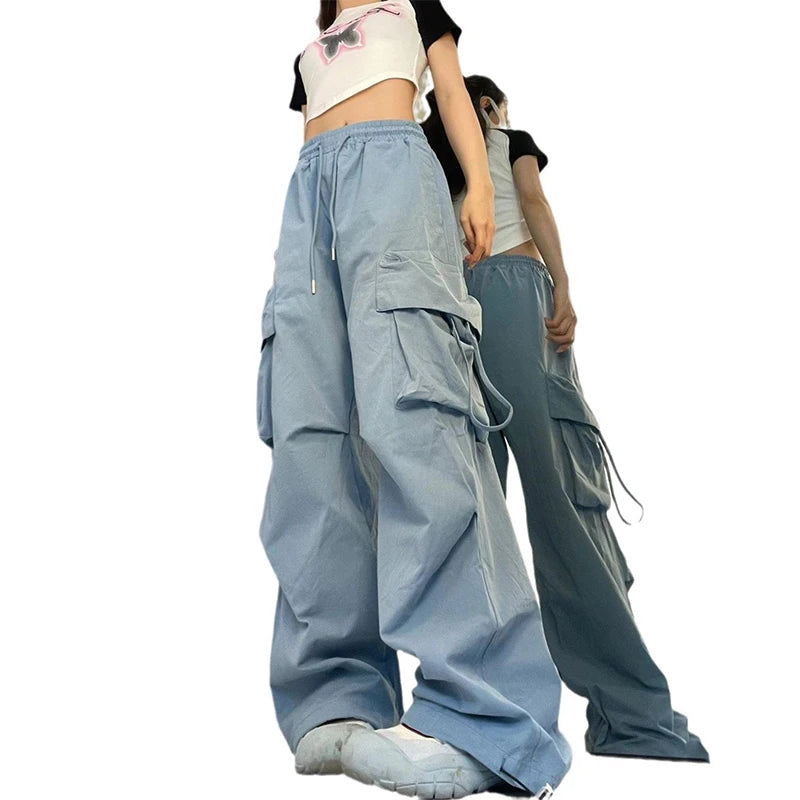 New High Waist Casual Y2K Cargo Pants.