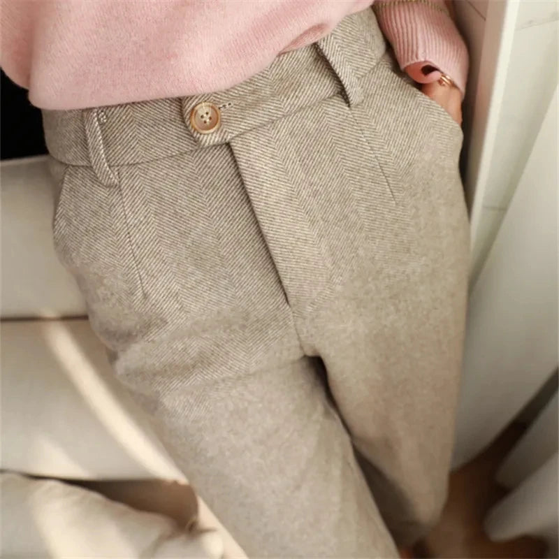 High Waist Casual  Pencil Pants