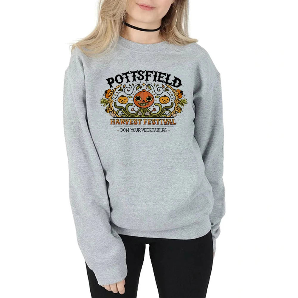 Vintage Pottsfield Harvest Festival Sweatshirt Over The Garden Wall Hoodie Pumpkin Halloween Fall Sweatshirt.