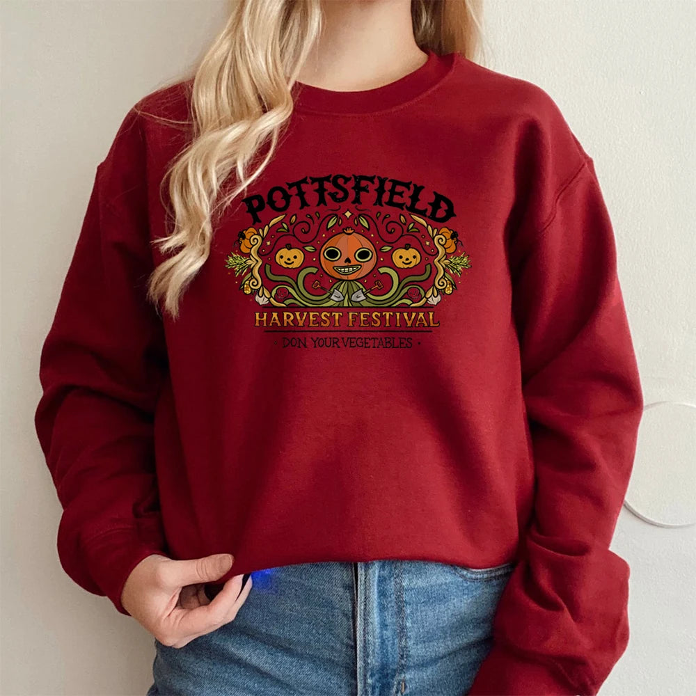 Vintage Pottsfield Harvest Festival Sweatshirt Over The Garden Wall Hoodie Pumpkin Halloween Fall Sweatshirt.