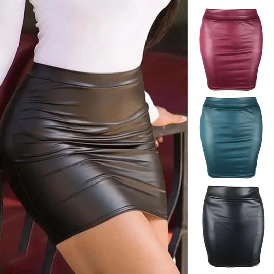 Women Summer Mini Skirts High-waist Slim  Pencil Skirts.