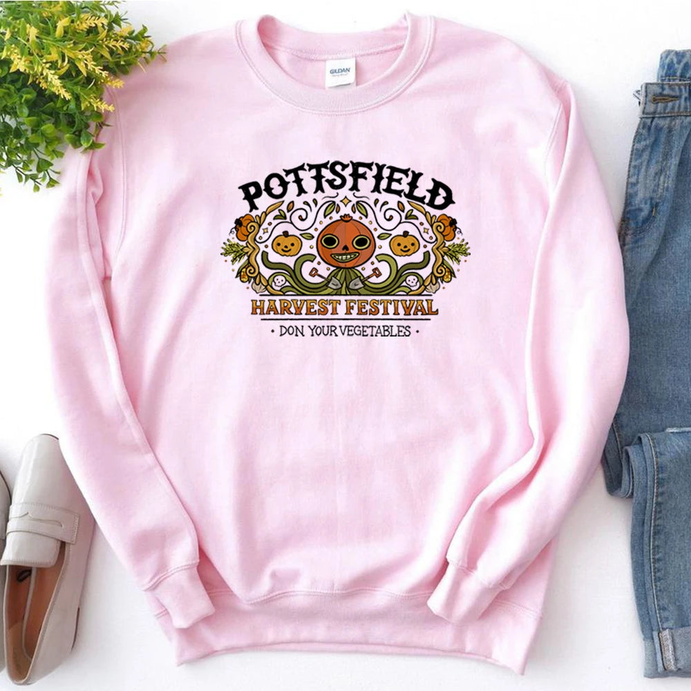 Vintage Pottsfield Harvest Festival Sweatshirt Over The Garden Wall Hoodie Pumpkin Halloween Fall Sweatshirt.