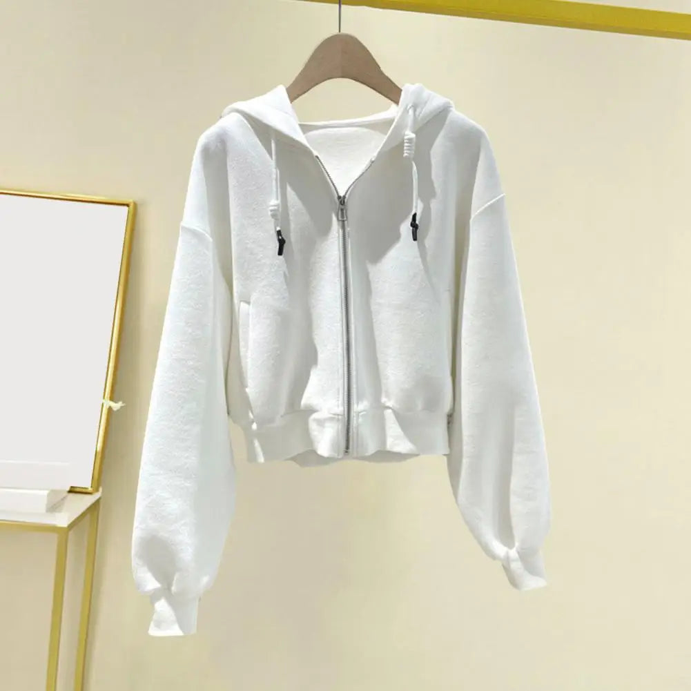 Long-sleeved Jacket Stylish Women's Winter Coat with Hood and Long-Sleeve