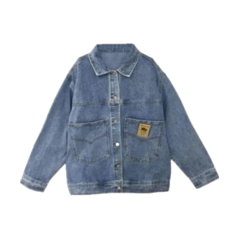 Demin Jackets for Women Vintage Simple Denim