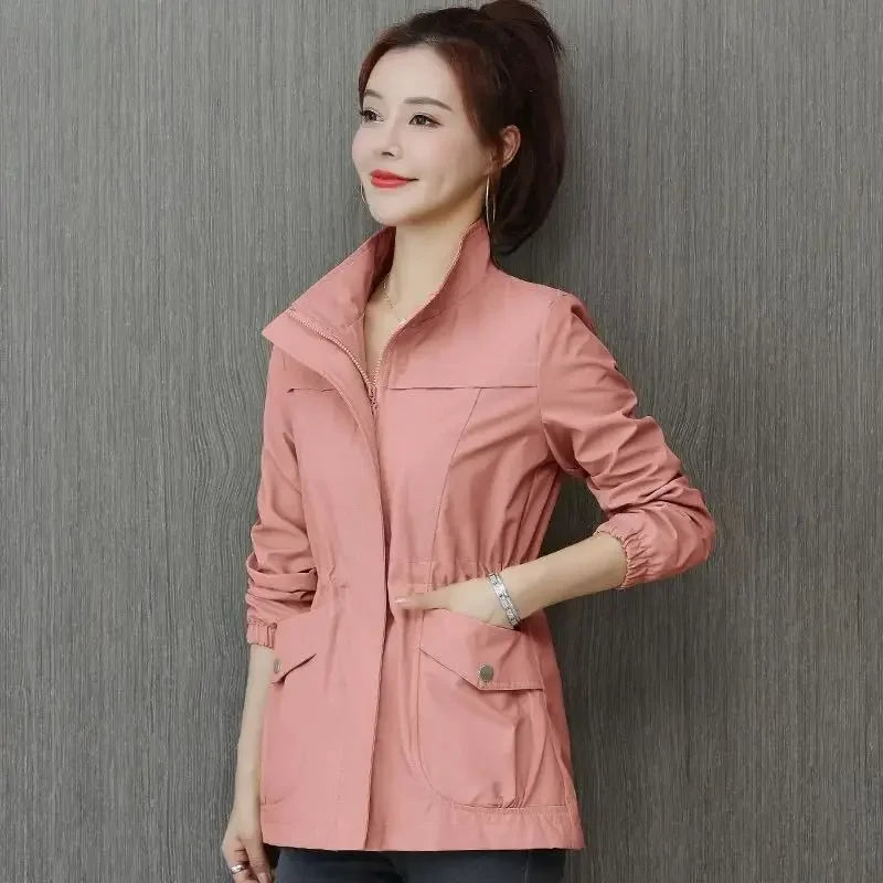 Waist-fitted Slimming Petite Jacket For Women Spring Autumn.