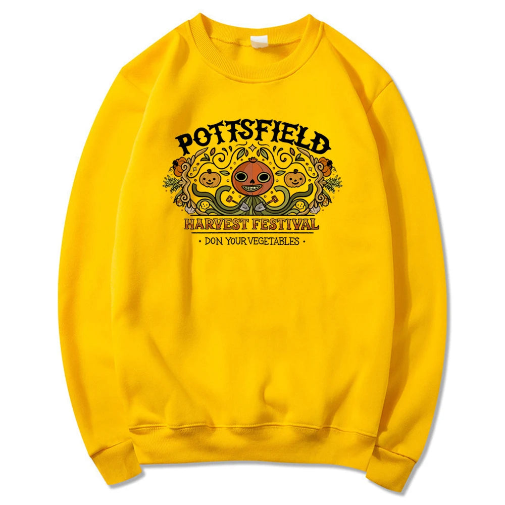 Vintage Pottsfield Harvest Festival Sweatshirt Over The Garden Wall Hoodie Pumpkin Halloween Fall Sweatshirt.