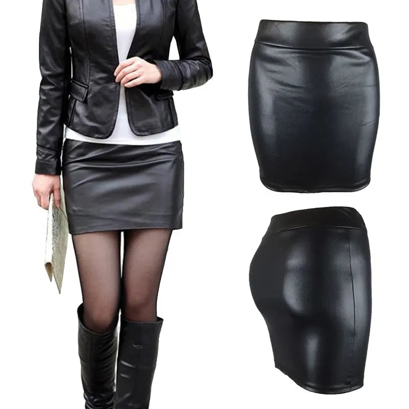 Women Summer Mini Skirts High-waist Slim  Pencil Skirts.