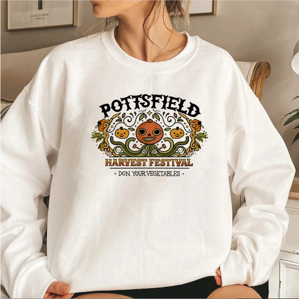 Vintage Pottsfield Harvest Festival Sweatshirt Over The Garden Wall Hoodie Pumpkin Halloween Fall Sweatshirt.