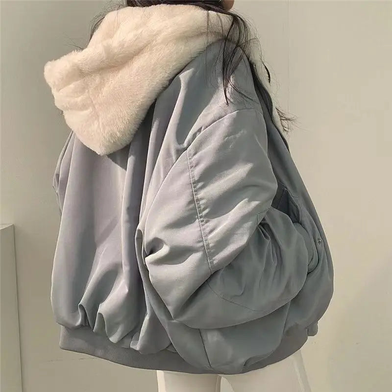 Oversized Double Sided Hooded Coat