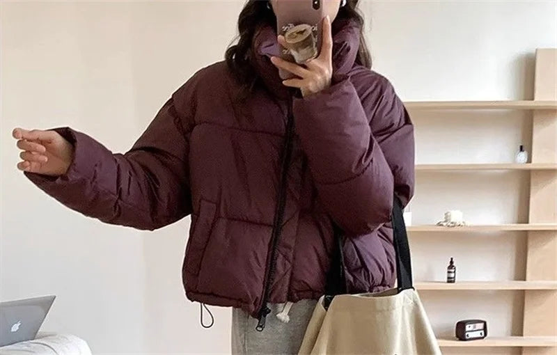 Solid Loose Puffer Jacket