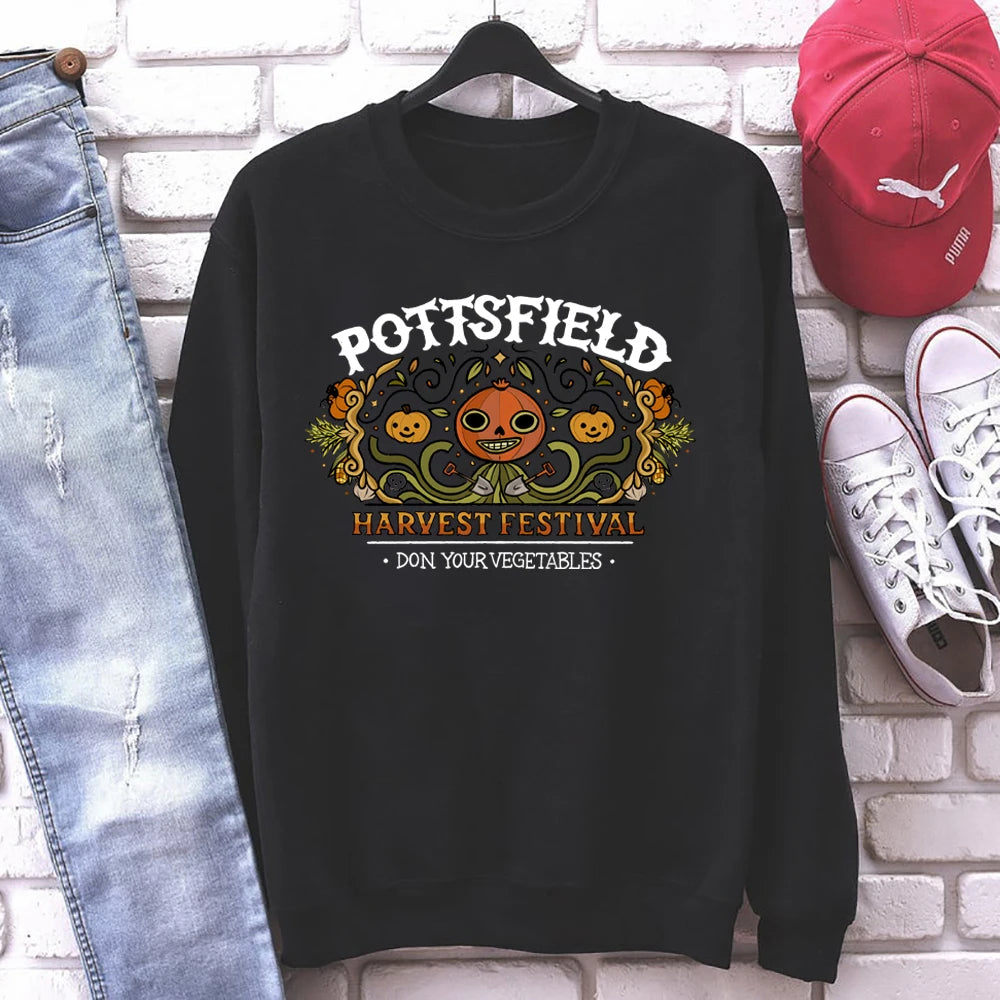 Vintage Pottsfield Harvest Festival Sweatshirt Over The Garden Wall Hoodie Pumpkin Halloween Fall Sweatshirt.